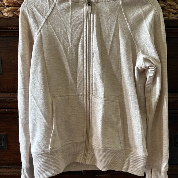 90 Degree By Reflex Other - 90 degree cream lightweight zipped hoodie jacket in size S 7-8